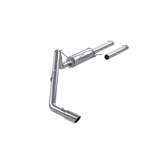 MBRP | Cat Back Exhaust System Single Side 4 Inch Tip Aluminized Steel For 04-05 Dodge Ram Hemi 1500 4.7L and 5.7L Standard Cab/Crew Cab/Short Bed  | S5104AL