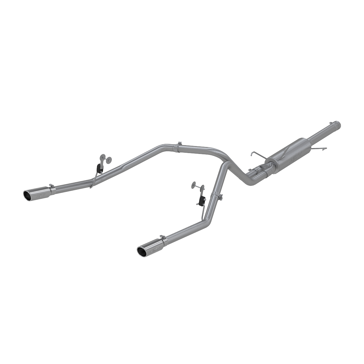 MBRP | 3 Inch Cat Back Exhaust System Dual Split Rear T409 Stainless Steel For 03-03 Dodge Ram Hemi 1500 5.7L  | S5108409