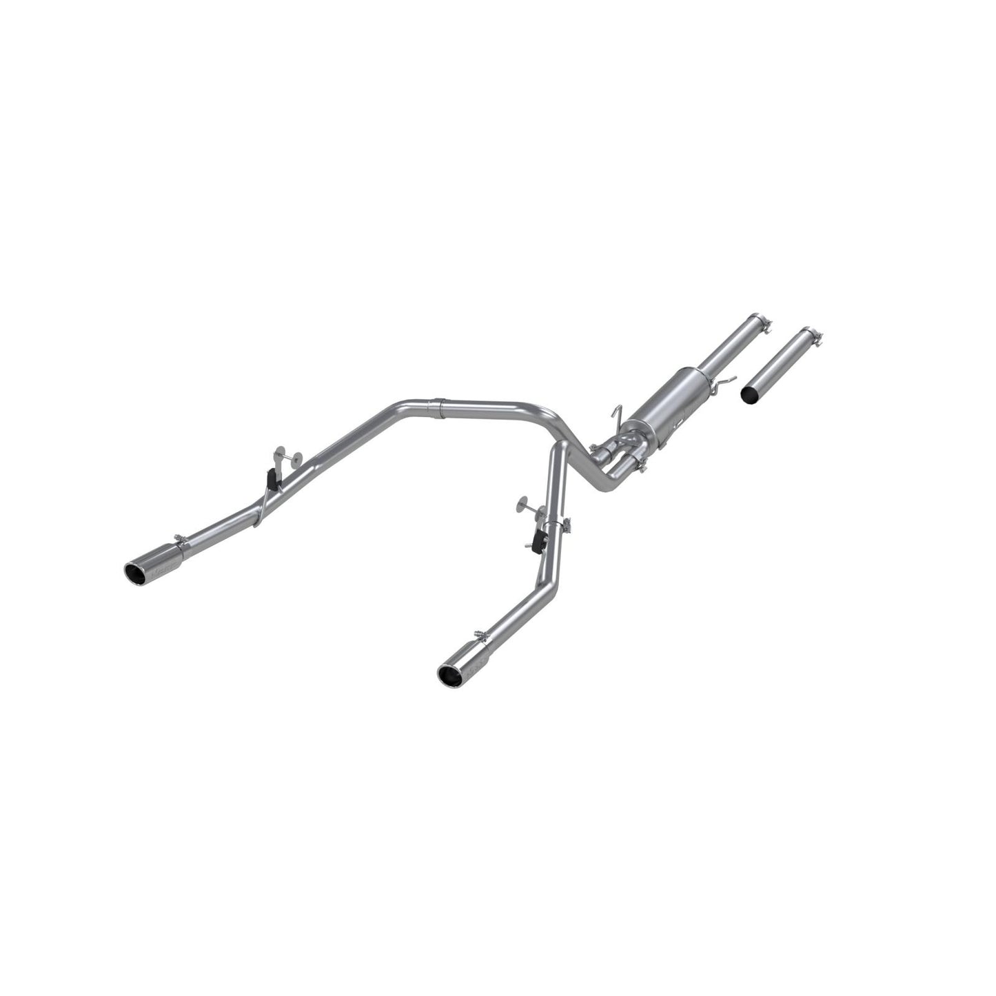 MBRP | 3 Inch Cat Back Exhaust System 2.5 Inch Dual Split Rear For 04-05 Dodge Ram Hemi 1500 4.7L and 5.7L Standard Cab/Crew Cab/Short Bed Aluminized Steel  | S5112AL