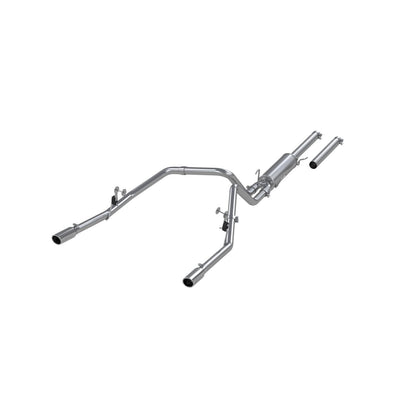 MBRP | 3 Inch Cat Back Exhaust System 2.5 Inch Dual Split Rear For 04-05 Dodge Ram Hemi 1500 4.7L and 5.7L Standard Cab/Crew Cab/Short Bed Aluminized Steel  | S5112AL