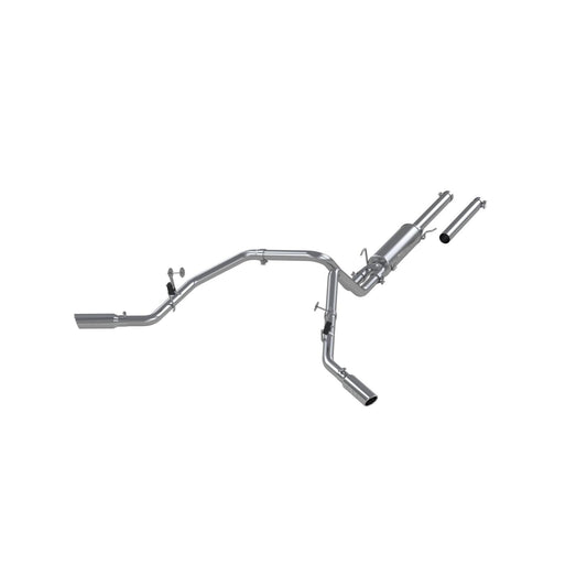 MBRP | 3 Inch Cat Back Exhaust System Dual Split Side Aluminized Steel For 04-05 Dodge Ram Hemi 1500  | S5114AL