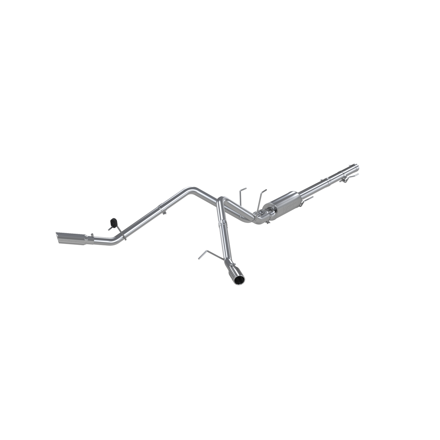 MBRP | Cat Back Exhaust System Dual Split Side Aluminized Steel For 09-18 RAM 1500 5.7L/ 2019-24 RAM 1500 Classic 5.7L  | S5144AL
