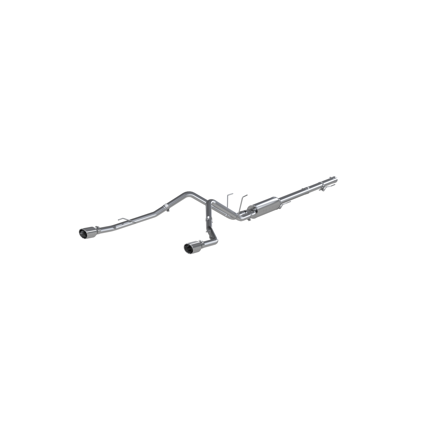MBRP | Cat Back Exhaust System Dual Split Rear Aluminized Steel Through Stock Bumper For 09-18 RAM 1500 5.7L 19-24 RAM 1500 Classic  | S5146AL