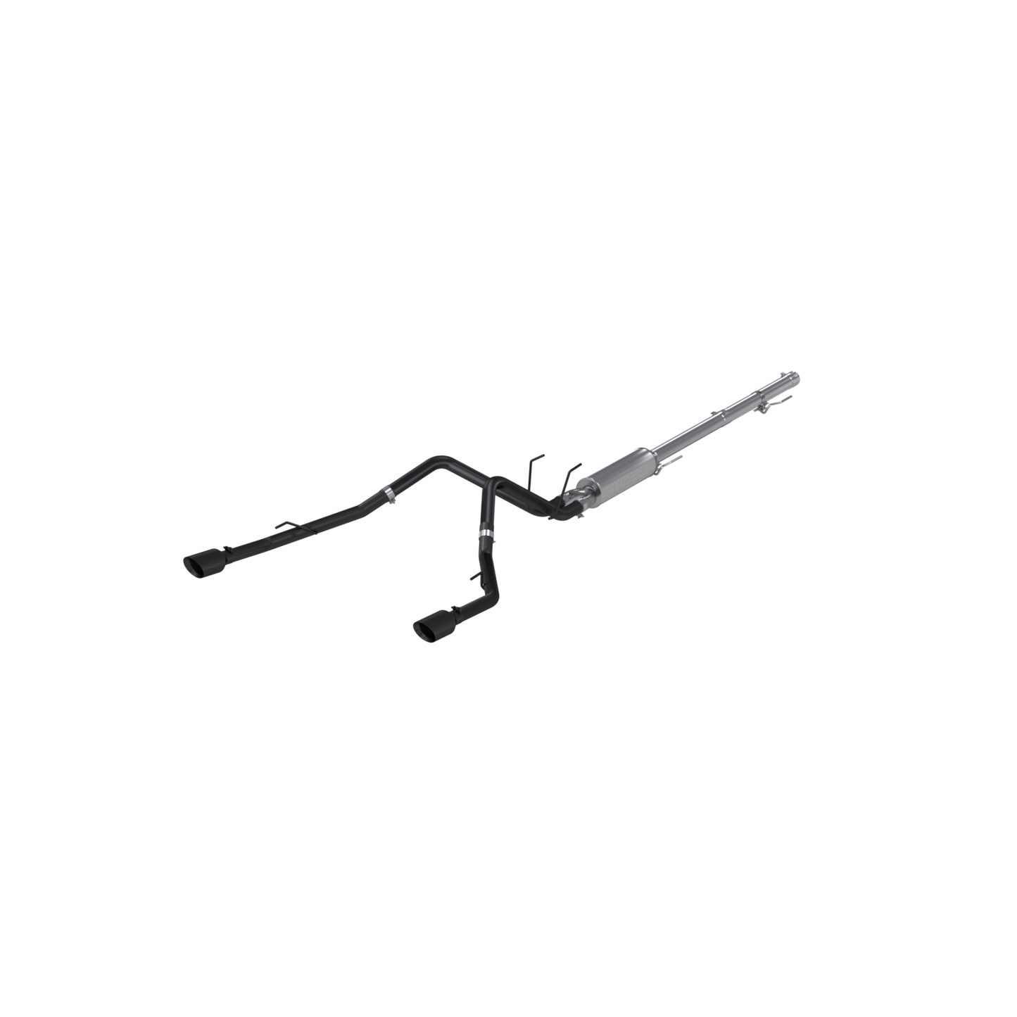MBRP | Cat Back Exhaust System Dual Split Rear Black Coated Through Stock Bumper For 09-18 RAM 1500 5.7L 19-24 RAM 1500 Classic  | S5146BLK