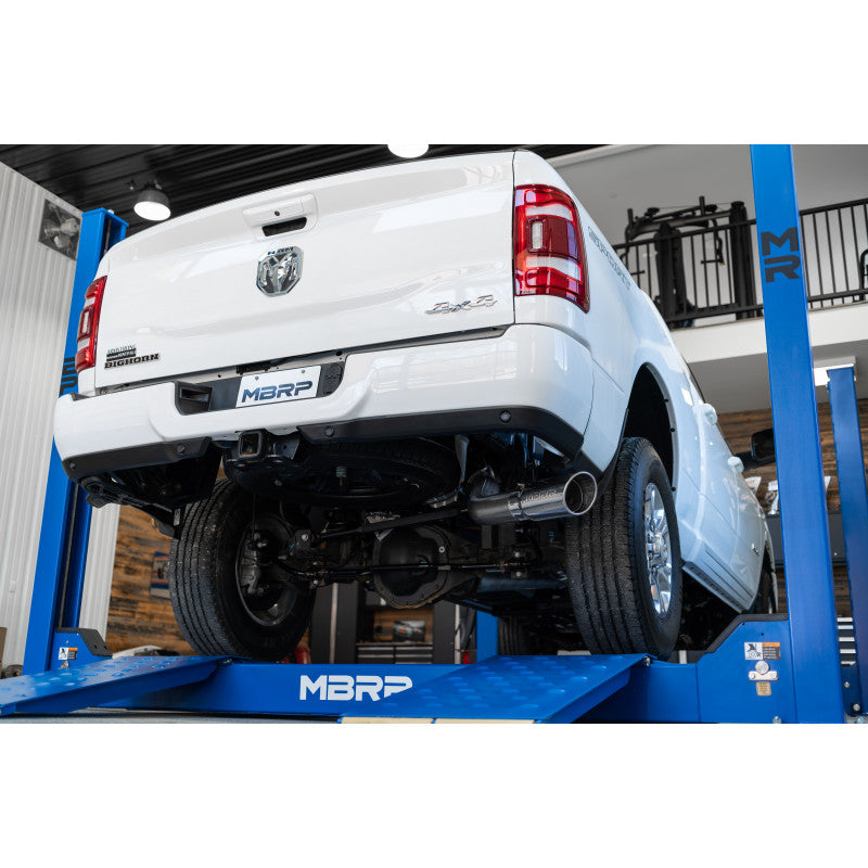 MBRP | 14-Up Ram 2500/3500 Armor Pro T304 Stainless Steel 4 Inch Cat Back Single Side Exit Exhaust System  | S5149304