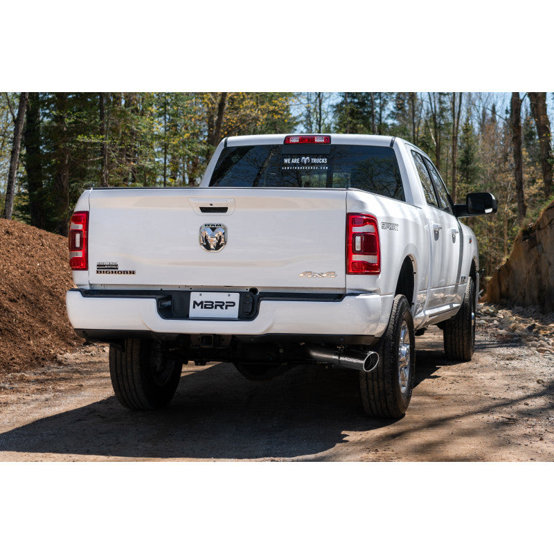 MBRP | 14-Up Ram 2500/3500 Armor Lite, Aluminized Steel 4 Inch Cat Back Single Side Exit Exhaust System  | S5149AL