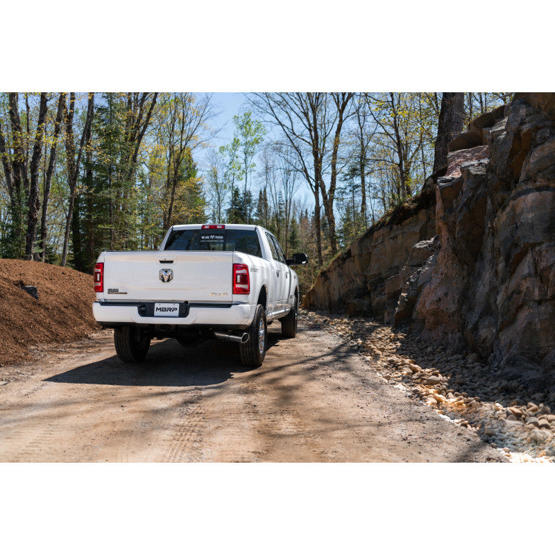 MBRP | 14-Up Ram 2500/3500 Armor Lite, Aluminized Steel 4 Inch Cat Back Single Side Exit Exhaust System  | S5149AL