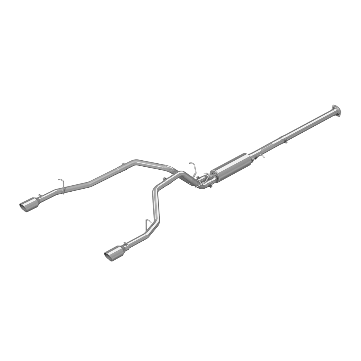 MBRP | Cat Back Exhaust System Dual Split Rear T409 Stainless Steel For 19-24 RAM Hemi 1500 5.7L  | S5152409