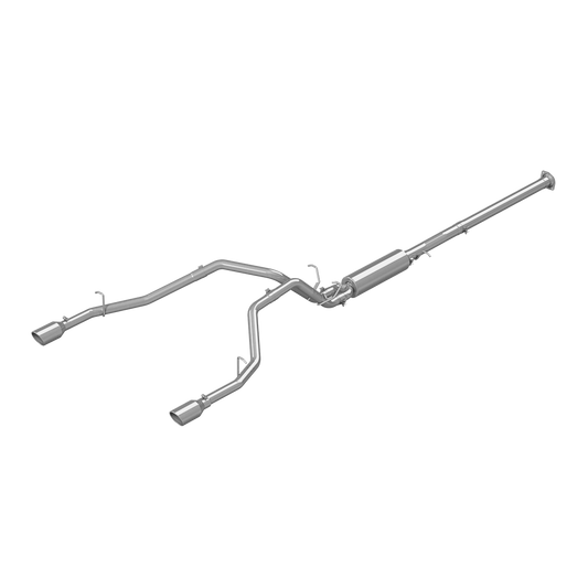 MBRP | Cat Back Exhaust System Dual Split Rear T409 Stainless Steel For 19-24 RAM Hemi 1500 5.7L  | S5152409