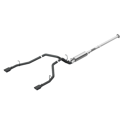 MBRP | Cat Back Exhaust System Dual Split Rear Black Coated For 19-24 RAM Hemi 1500 5.7L Crew/Quad Cab  | S5152BLK