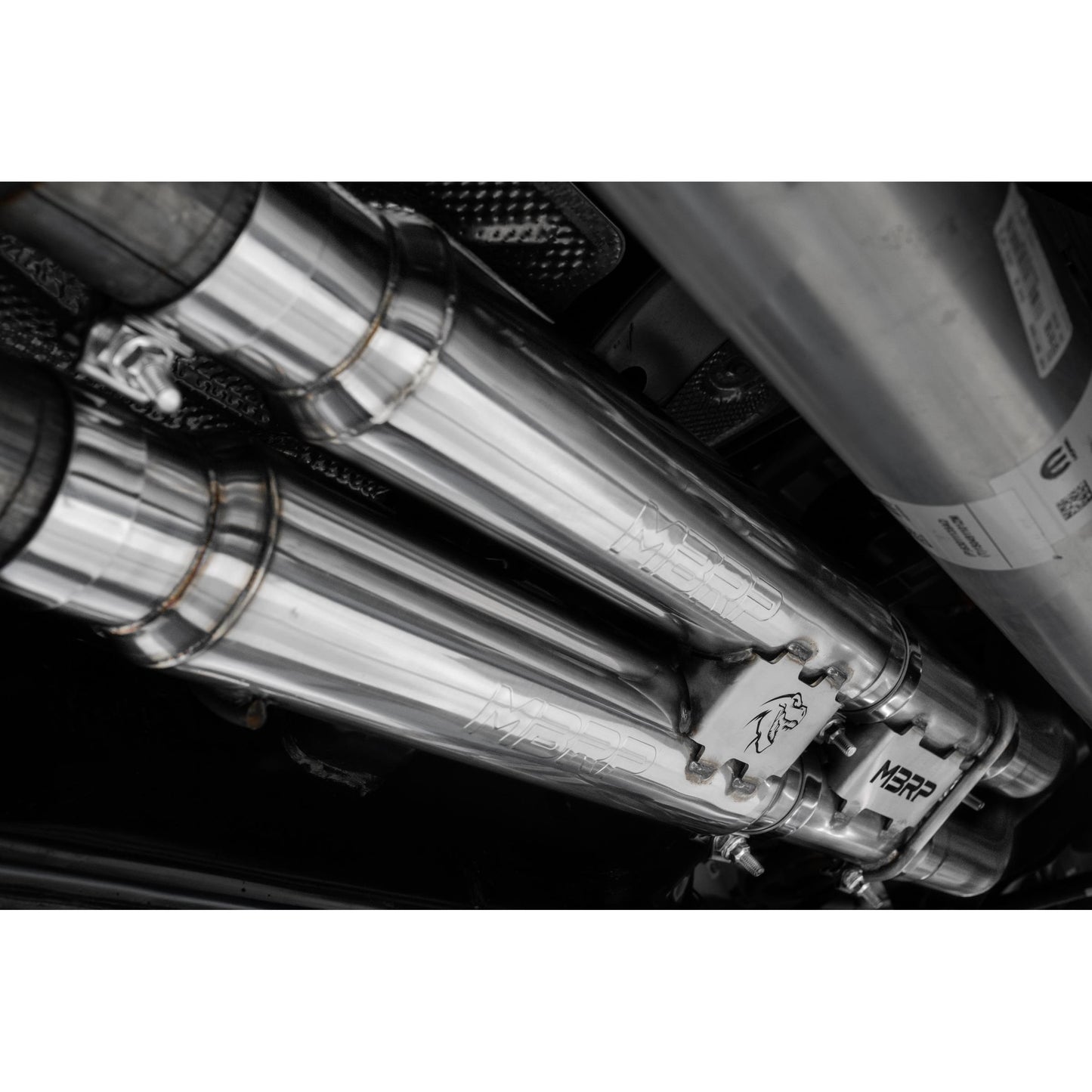 MBRP | 2021-24 RAM TRX T304 Stainless Steel 3 Inch Cat-Back Dual Split Rear with Carbon Fiber Tips Race Version Exhaust System  | S51543CF