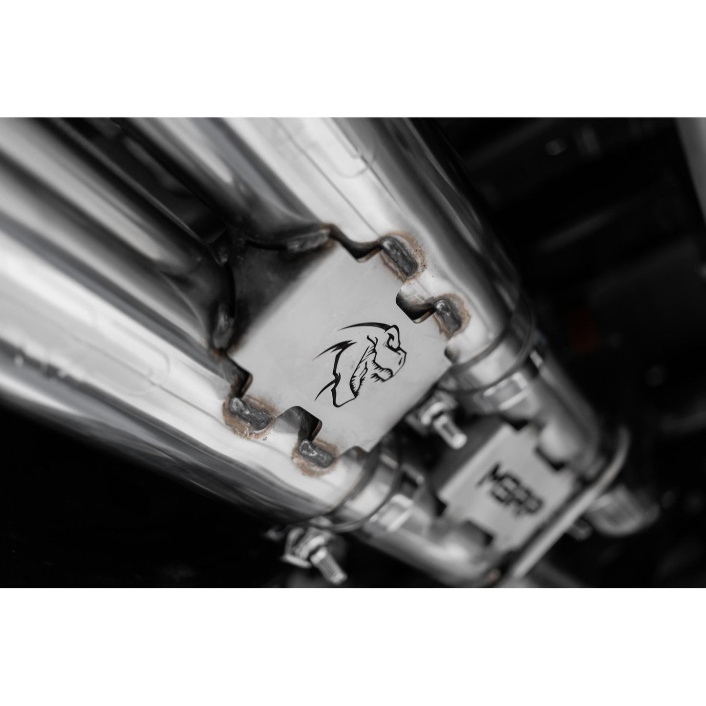 MBRP | 2021-24 RAM TRX T304 Stainless Steel 3 Inch Cat-Back Dual Split Rear with Carbon Fiber Tips Race Version Exhaust System  | S51543CF