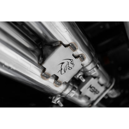 MBRP | 2021-24 RAM TRX T304 Stainless Steel 3 Inch Cat-Back Dual Split Rear with Carbon Fiber Tips Race Version Exhaust System  | S51543CF