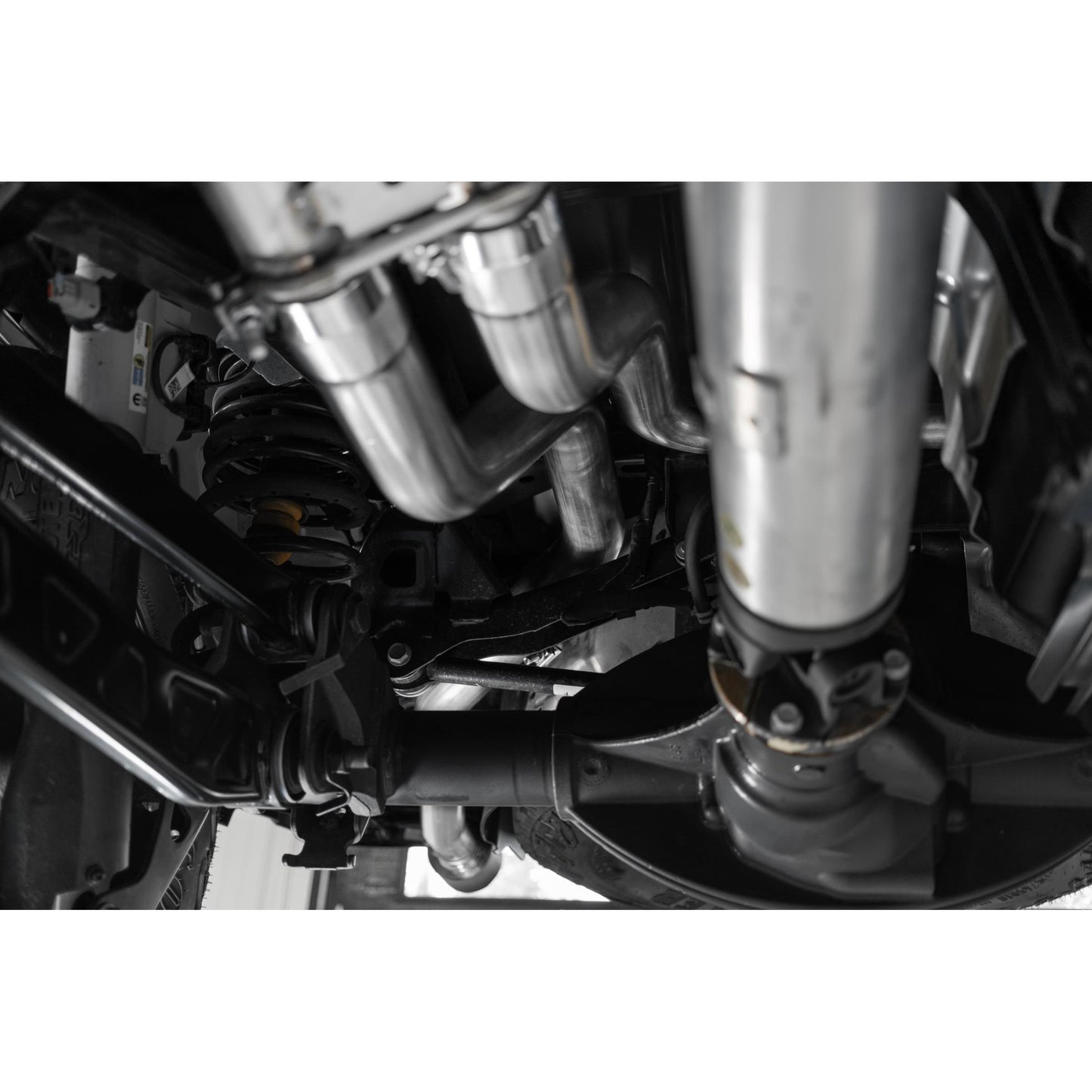 MBRP | 2021-24 RAM TRX T304 Stainless Steel 3 Inch Cat-Back Dual Split Rear with Carbon Fiber Tips Race Version Exhaust System  | S51543CF