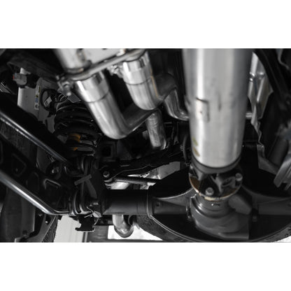 MBRP | 2021-24 RAM TRX T304 Stainless Steel 3 Inch Cat-Back Dual Split Rear with Carbon Fiber Tips Race Version Exhaust System  | S51543CF