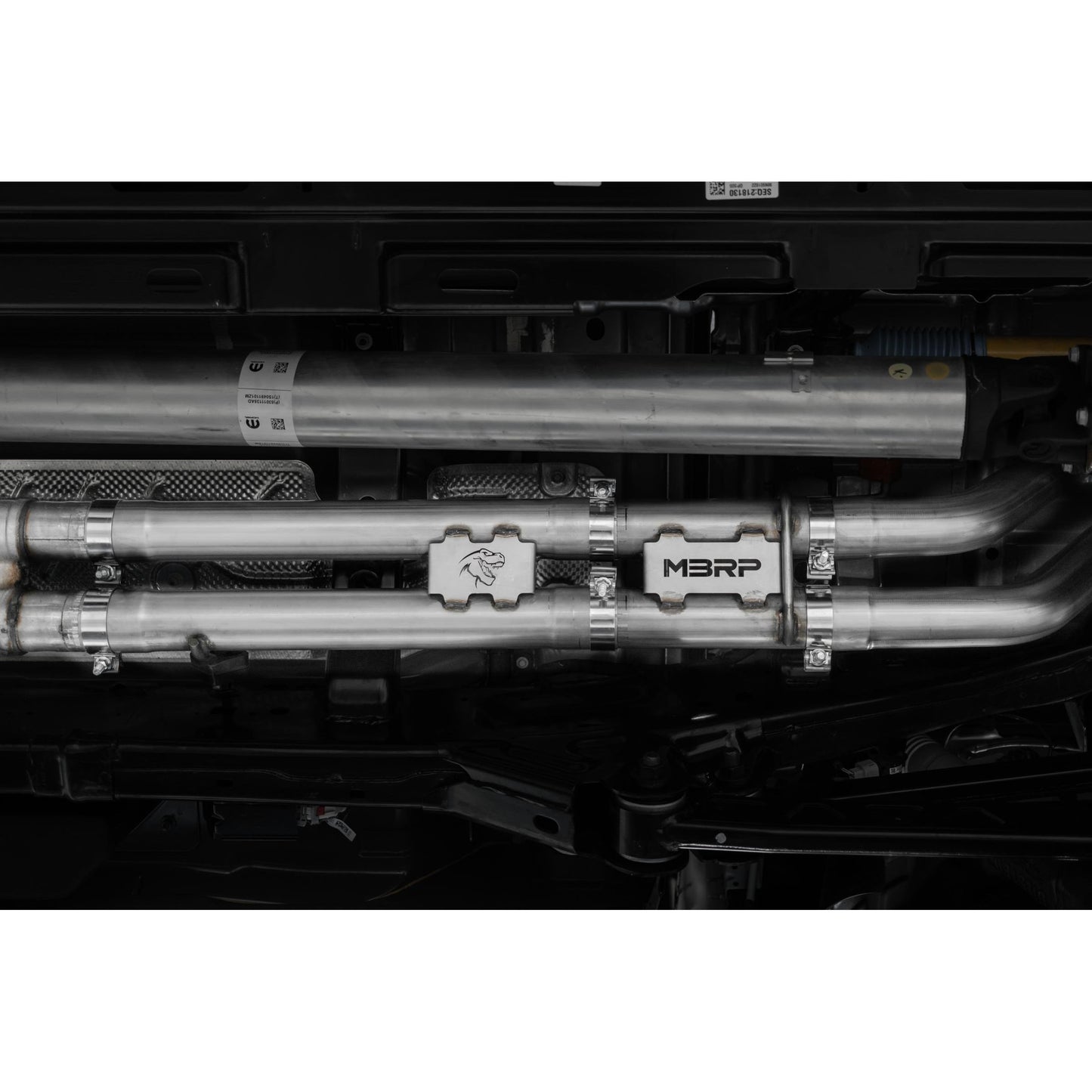 MBRP | 2021-24 RAM TRX T304 Stainless Steel 3 Inch Cat-Back Dual Split Rear with Carbon Fiber Tips Race Version Exhaust System  | S51543CF