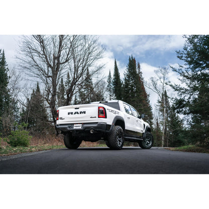 MBRP | 2021-24 RAM TRX T304 Stainless Steel 3 Inch Cat-Back Dual Split Rear with Carbon Fiber Tips Race Version Exhaust System  | S51543CF