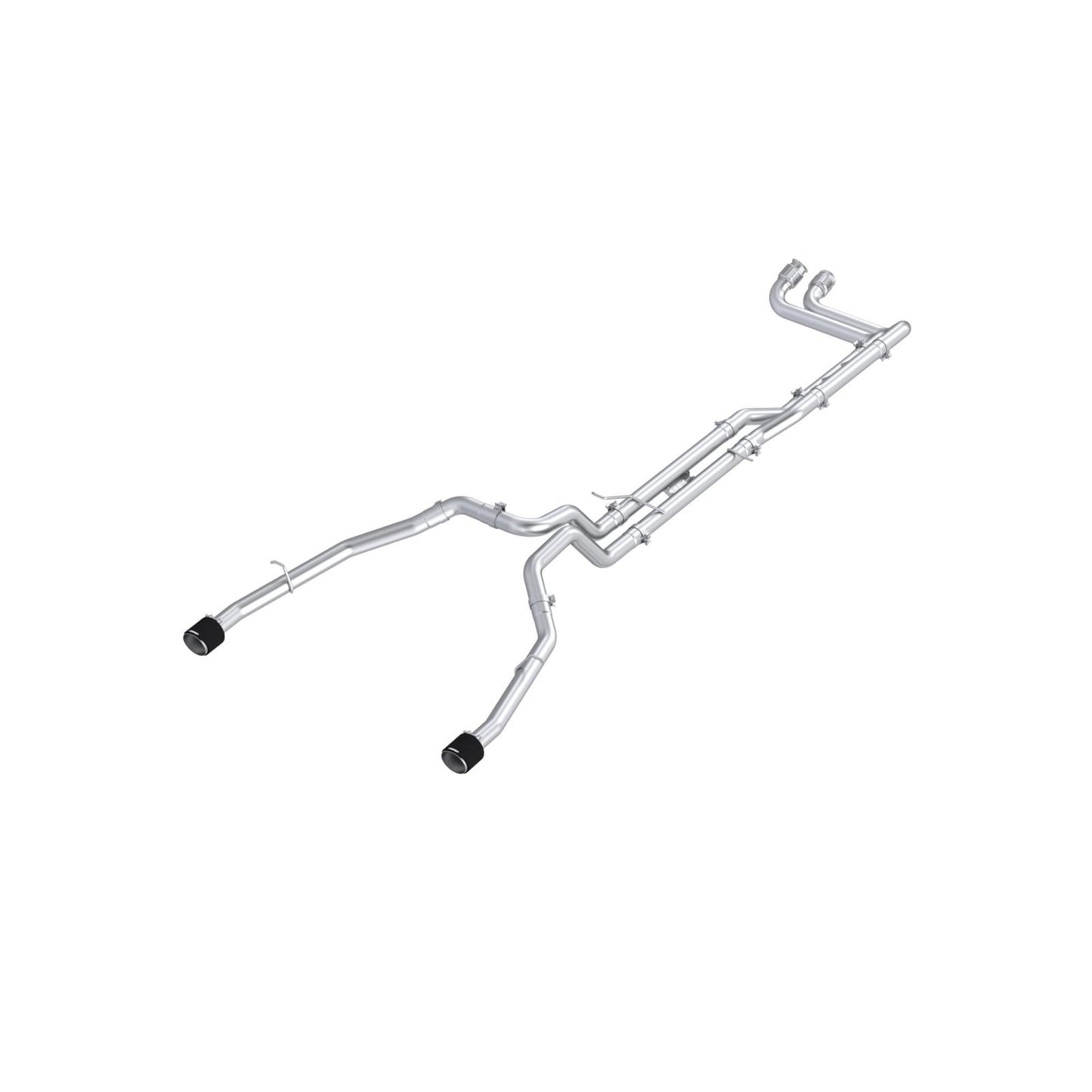 MBRP | 2025-UP Ram 1500 RHO 3.0L HO, Armor Pro 3-Inch Cat-Back Dual Split Rear with Carbon Fiber Tips,  | S51573CF