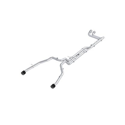 MBRP | 2025-UP Ram 1500 RHO 3.0L HO, Armor Pro 3-Inch Cat-Back Dual Split Rear with Carbon Fiber Tips,  | S51573CF
