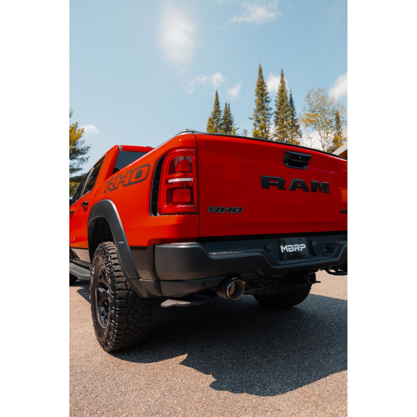 MBRP | 2025-UP Ram 1500 RHO 3.0L HO, Armor Pro 3-Inch Cat-Back Dual Split Rear with Carbon Fiber Tips,  | S51573CF