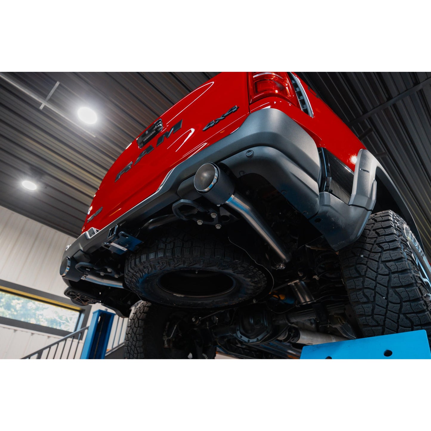 MBRP | 2025-UP Ram 1500 RHO 3.0L HO, Armor Pro 3-Inch Cat-Back Dual Split Rear with Carbon Fiber Tips,  | S51573CF