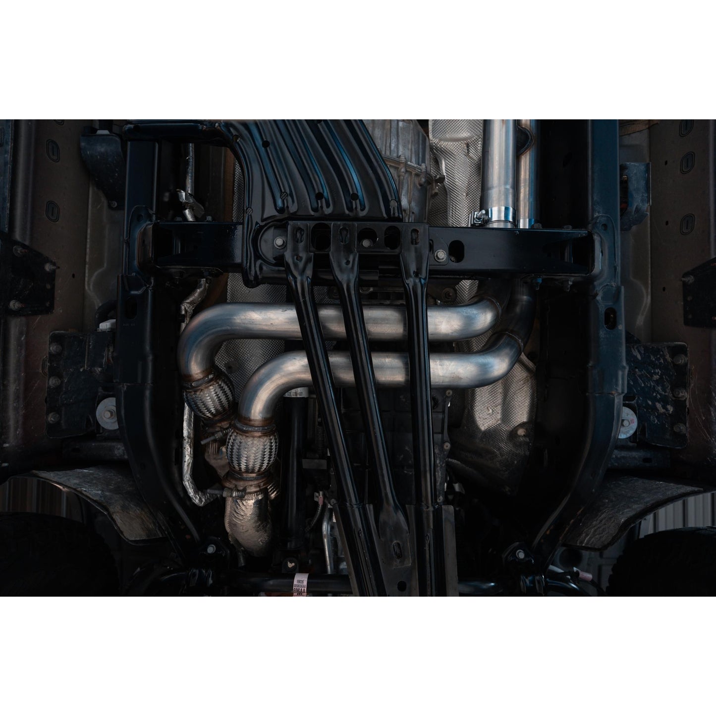 MBRP | 2025-UP Ram 1500 RHO 3.0L HO, Armor Pro 3-Inch Cat-Back Dual Split Rear with Carbon Fiber Tips,  | S51573CF