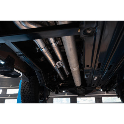 MBRP | 2025-UP Ram 1500 RHO 3.0L HO, Armor Pro 3-Inch Cat-Back Dual Split Rear with Carbon Fiber Tips,  | S51573CF