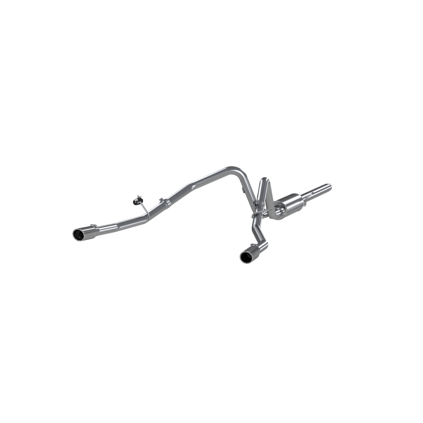 MBRP | 3 Inch Cat Back Exhaust System Dual Split Rear T409 Stainless Steel For 04-08 Ford F-150  | S5202409