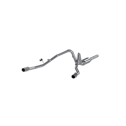 MBRP | 3 Inch Cat Back Exhaust System Dual Split Rear T409 Stainless Steel For 04-08 Ford F-150  | S5202409