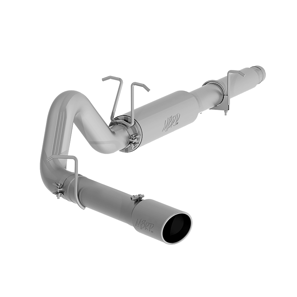MBRP | Cat Back Exhaust System 4 Inch Single Side Exit 5 Inch OD Tip Included Aluminized Steel For 99-04 Ford F-250/350 V-10  | S5206AL