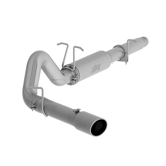 MBRP | Cat Back Exhaust System 4 Inch Single Side Exit 5 Inch OD Tip Included Aluminized Steel For 99-04 Ford F-250/350 V-10  | S5206AL