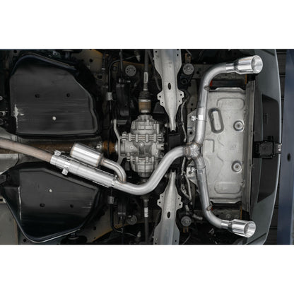 MBRP | 2021-Up Ford Bronco Sport 2.0L EcoBoost T409 Stainless Steel 2.5 Inch Resonator-Back Dual Split Rear Exit  Exhaust System | S5207409