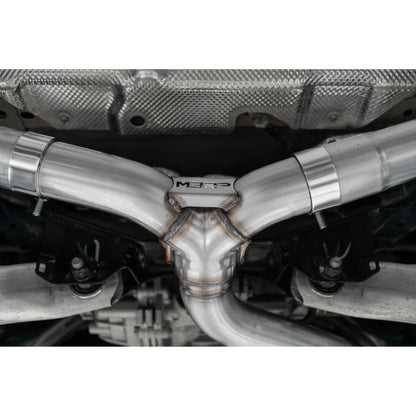 MBRP | 2021-Up Ford Bronco Sport 2.0L EcoBoost T409 Stainless Steel 2.5 Inch Resonator-Back Dual Split Rear Exit  Exhaust System | S5207409