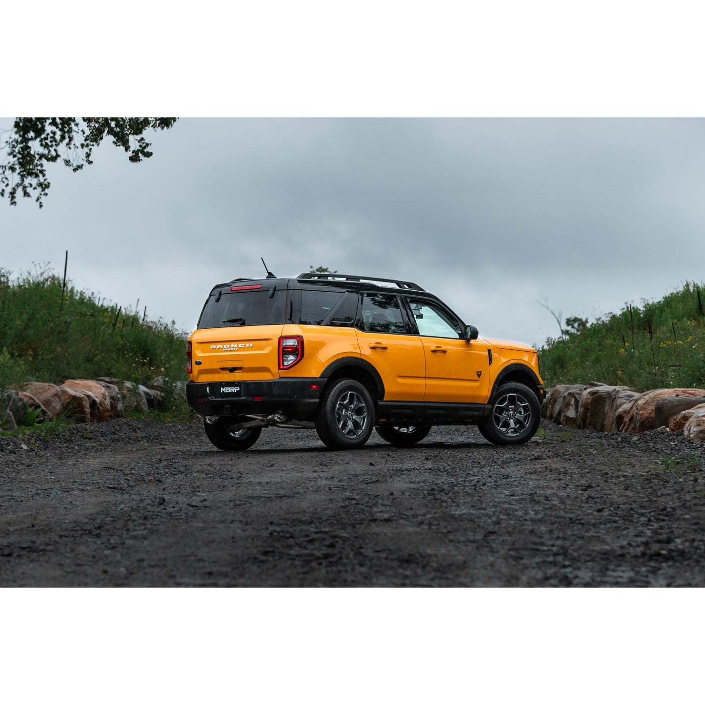 MBRP | 2021-Up Ford Bronco Sport 2.0L EcoBoost T409 Stainless Steel 2.5 Inch Resonator-Back Dual Split Rear Exit  Exhaust System | S5207409