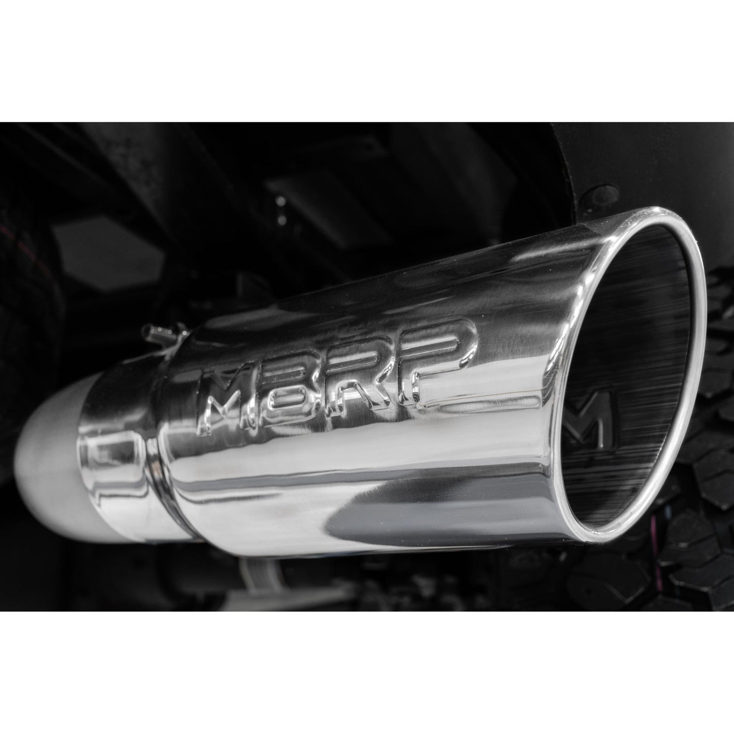 MBRP | 21-Up Ford F-150 4 Inch Cat Back Single Side Race Version 304 Stainless Steel Exhaust System  | S5209304