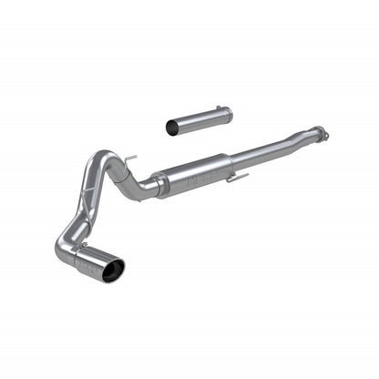 MBRP | 21-Up Ford F-150 4 Inch Cat Back Single Side Race version T409 Stainless Steel Exhaust System  | S5209409