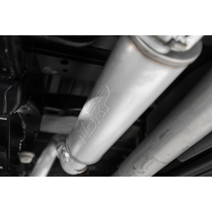 MBRP | 21-Up Ford F-150 4 Inch Cat Back Single Side Race version T409 Stainless Steel Exhaust System  | S5209409