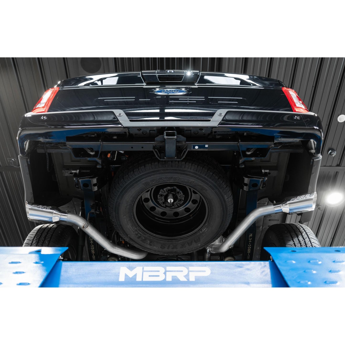 MBRP | 21-Up Ford F-150 Aluminized Steel 3 Inch Cat-Back 2.5 Inch Dual Split Side Exhaust System  | S5213AL
