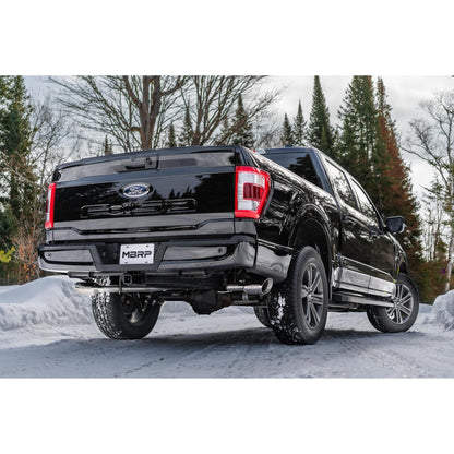 MBRP | 21-Up Ford F-150 Aluminized Steel 3 Inch Cat-Back 2.5 Inch Dual Split Side Exhaust System  | S5213AL