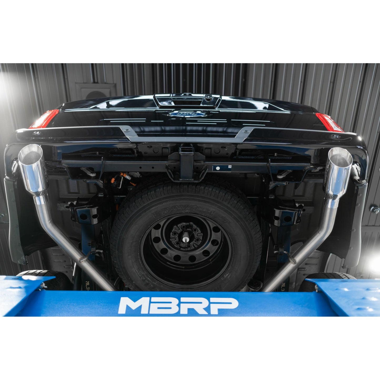 MBRP | 21-Up Ford F-150 T409 Stainless Steel 3 Inch Cat-Back 2.5 Inch Dual Split Rear Exhaust System  | S5215409