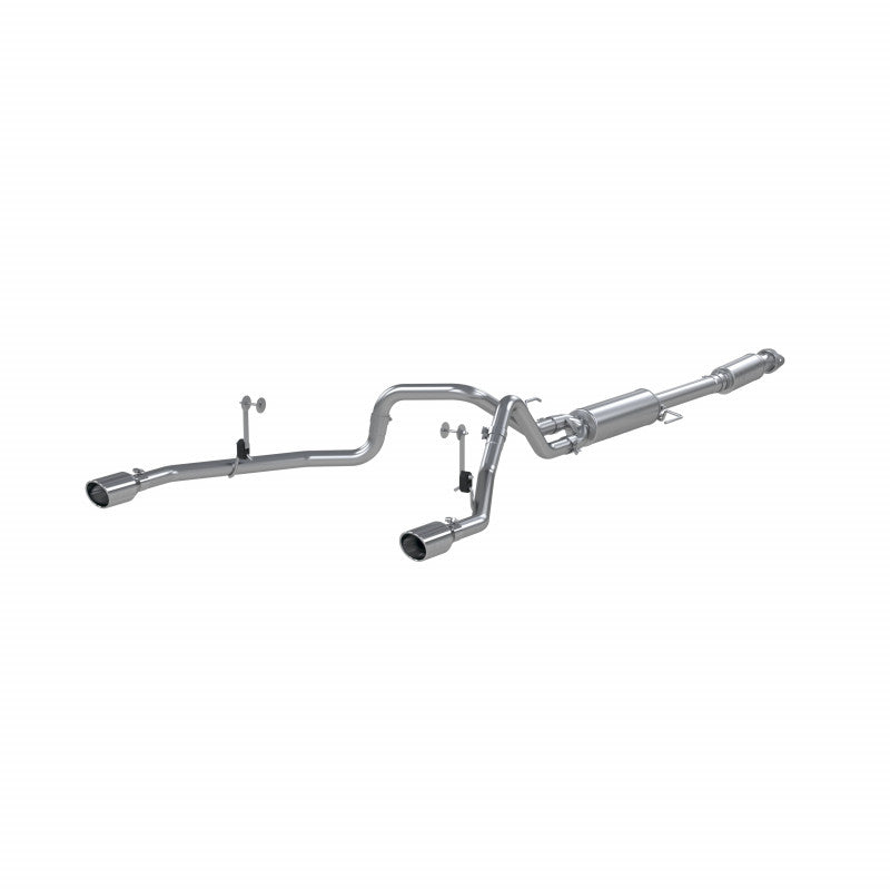 MBRP | 21-Up Ford F-150 Aluminized Steel 3 Inch Cat-Back 2.5 Inch Dual Split Rear Exhaust System  | S5215AL