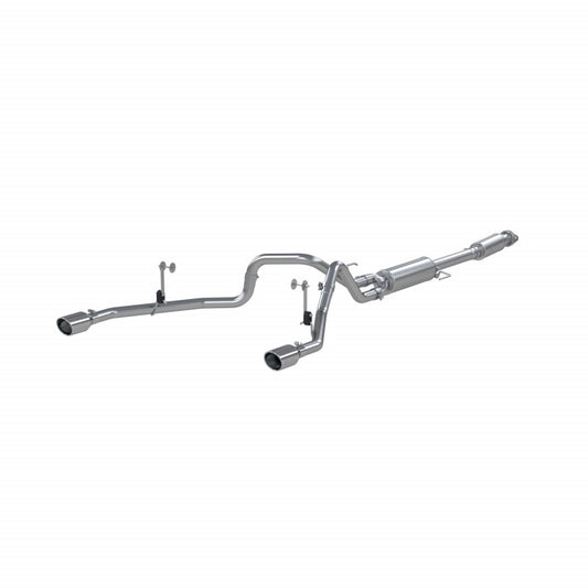 MBRP | 21-Up Ford F-150 Aluminized Steel 3 Inch Cat-Back 2.5 Inch Dual Split Rear Exhaust System  | S5215AL