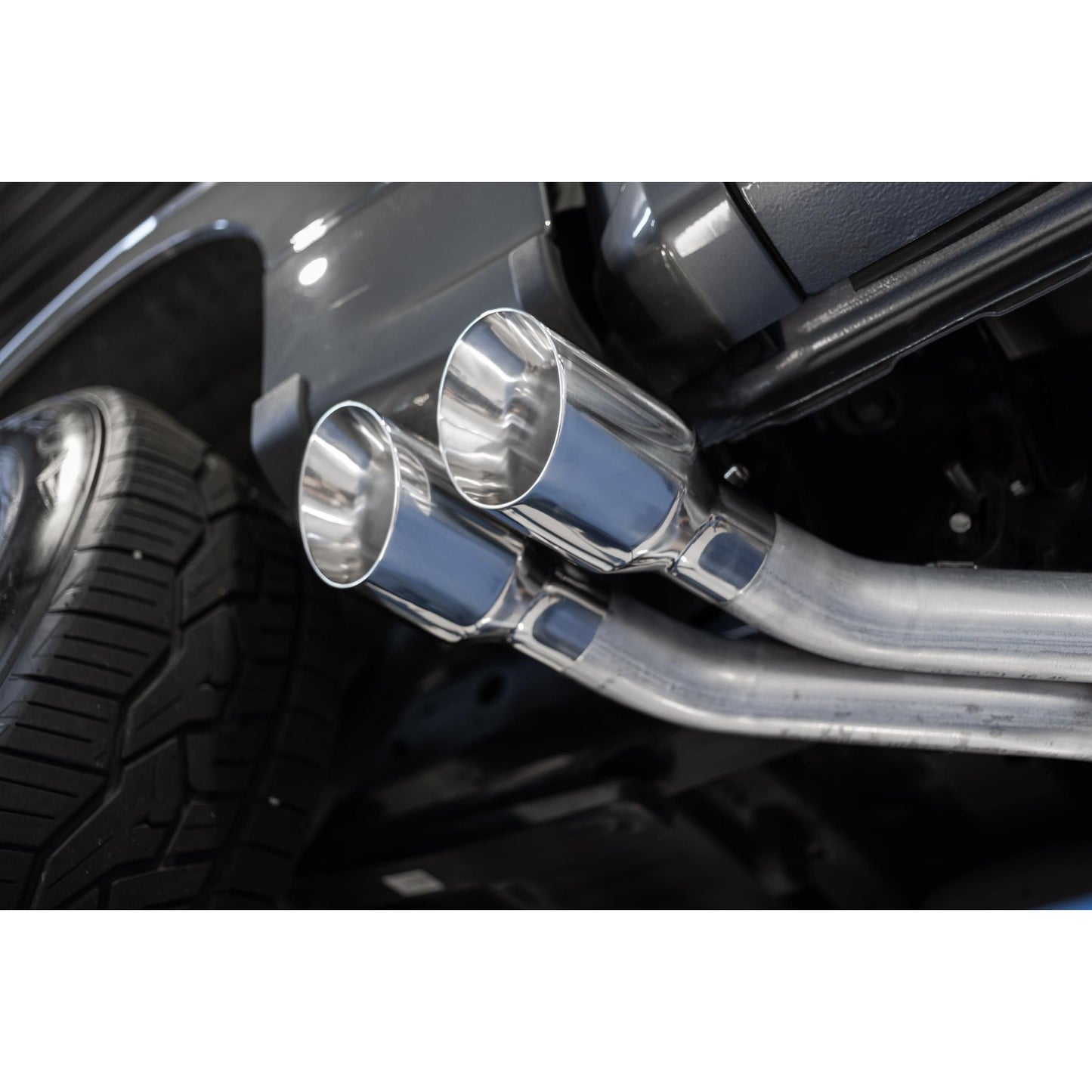 MBRP | 3 inch Cat-Back 2.5 inch Dual Pre-Axle (Race Profile) 21-Up F-150 T304 Stainless Steel  | S5217304