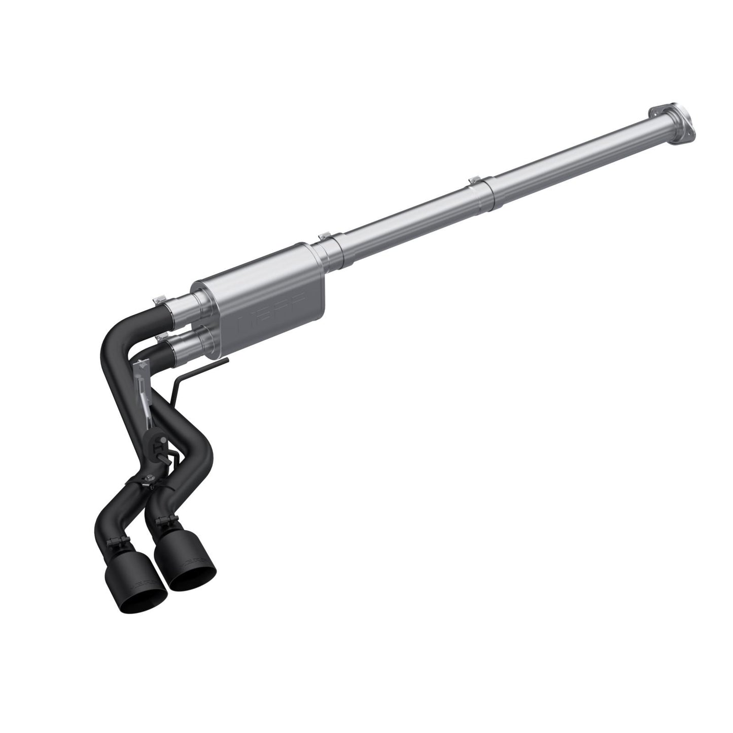 MBRP | 3 inch Cat-Back 2.5 inch Dual Pre-Axle (Race Profile) Black Coated  21-Up F-150  | S5217BLK