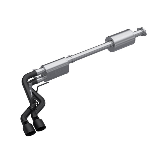 MBRP | 3 inch Cat-Back 2.5 inch Dual Pre-Axle (Street Profile) 21-UP F-150 Black Coated  | S5219BLK