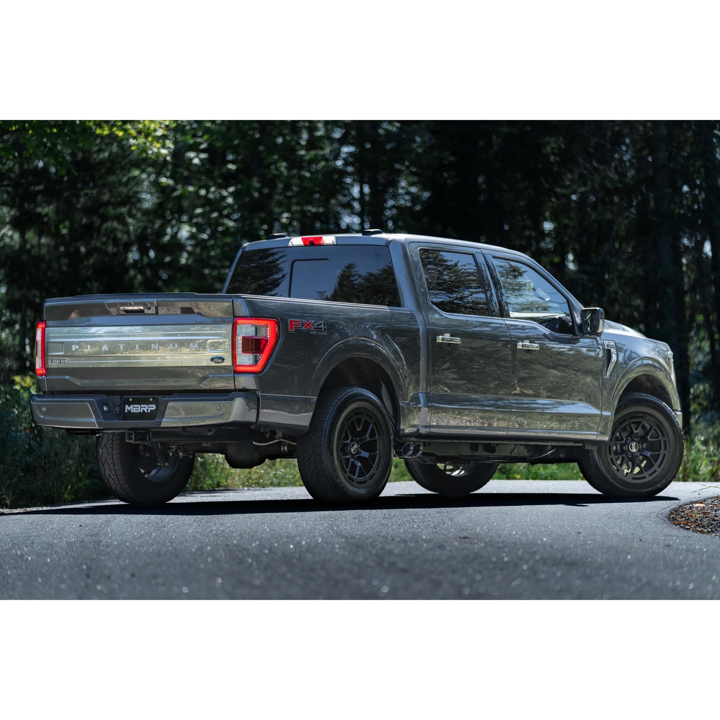 MBRP | 3 inch Cat-Back 2.5 inch Dual Pre-Axle (Street Profile) 21-UP F-150 Black Coated  | S5219BLK