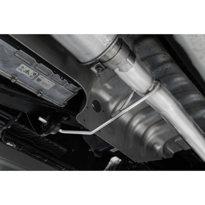 MBRP | T304 Stainless Steel 3 Inch Resonator Back Single Side Exit 2021-Up Ford F-150 PowerBoost Hybrid 3.5L  | S5221304