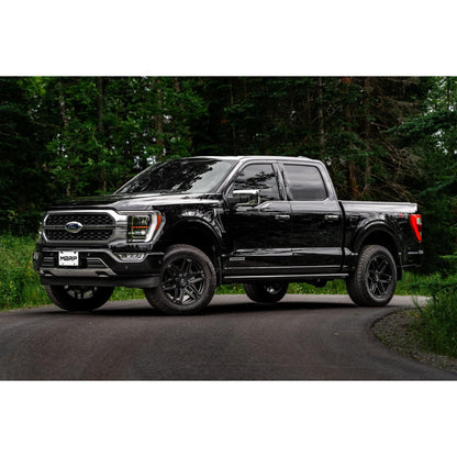 MBRP | T304 Stainless Steel 3 Inch Resonator Back Single Side Exit 2021-Up Ford F-150 PowerBoost Hybrid 3.5L  | S5221304