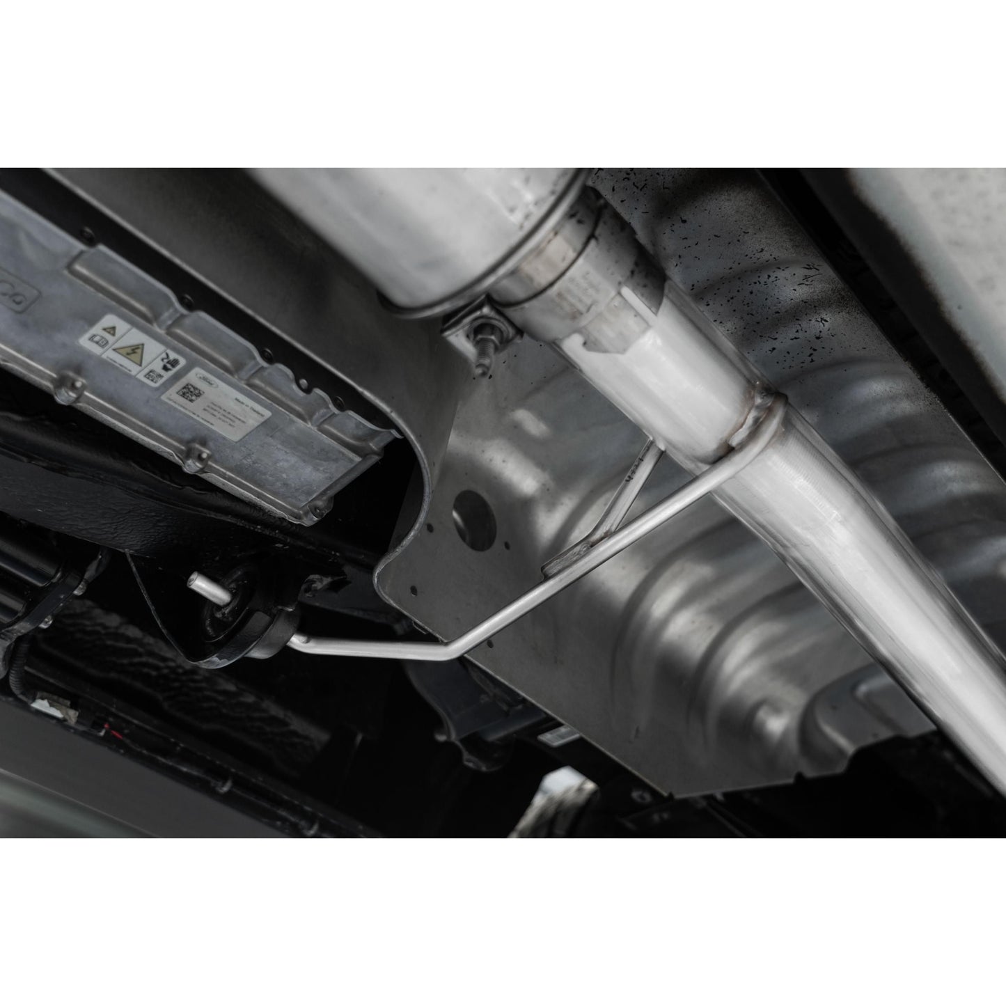 MBRP | Aluminized Steel 3 Inch Resonator Back Single Side Exit 2021-Up Ford F-150 PowerBoost Hybrid 3.5L  | S5221AL