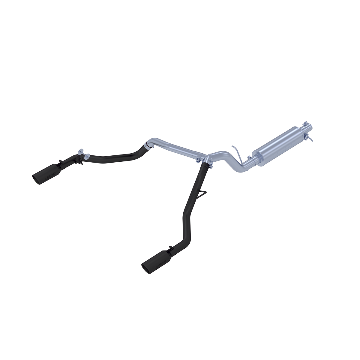 MBRP | Ford 3 Inch Cat Back Exhaust System Dual Split Rear Exit For 19-23 Ford Ranger Ecoboost 2.3L  | S5223BLK
